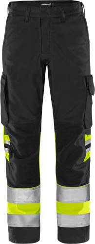 Fristads High Vis Green Hose Kl.1 2668 GPLU - Warnschutz-Gelb/Schwarz/C60 134271-196-C60
