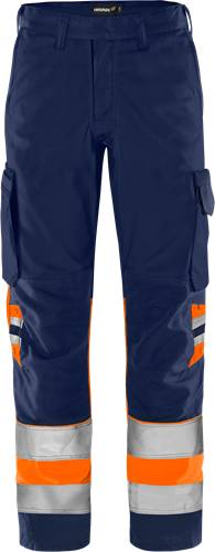 Fristads High Vis Green Hose Kl.1 2668 GPLU - Warnschutz-Orange/Marine/C60 134271-271-C60
