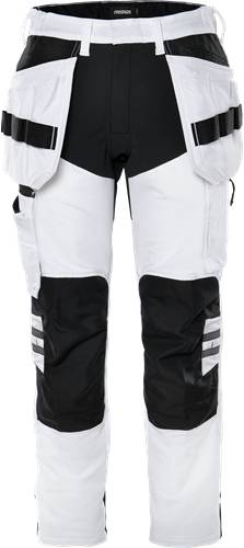 Fristads Handwerker-Stretchhose 2760 LWS - Weiß/Schwarz/C50 300036-969-C50