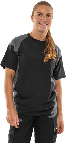 Fristads T-Shirt 7046 GTM - Schwarz/Grau/4XL 300505-996-4XL