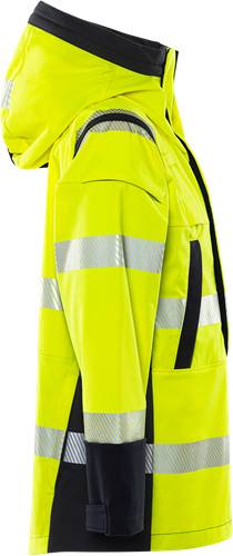 Fristads Flamestat High Vis Softshell Anorak Kl 3 4019 FSS - Warnschutz-Gelb/Marine/S 300561-171-S
