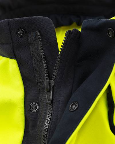 Fristads Flamestat High Vis Softshell Anorak Kl 3 4019 FSS - Warnschutz-Gelb/Marine/S 300561-171-S