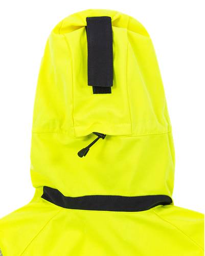 Fristads Flamestat High Vis Softshell Anorak Kl 3 4019 FSS - Warnschutz-Gelb/Marine/S 300561-171-S