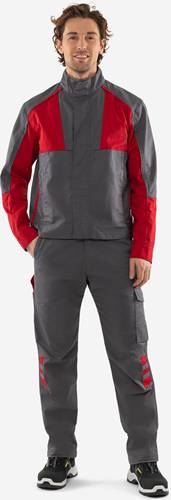 Fristads Green Jacke 4930 GWM - Grau/Rot/3XL 301025-866-3XL