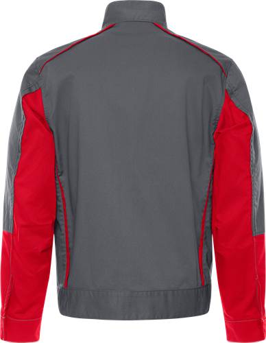 Fristads Green Jacke 4930 GWM - Grau/Rot/M 301025-866-M