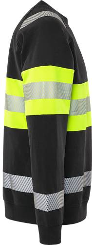 Fristads High Vis Sweatshirt Kl 1 7530 GKC - Warnschutz-Gelb/Schwarz/XS 301030-196-XS