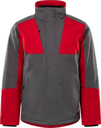 Fristads Softshell-Winterjacke 4931 GSW - Grau/Rot/M2M 301217-866-M2M