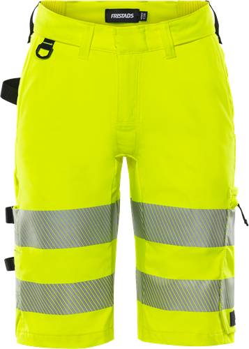Fristads High Vis Handwerker Stretch-Shorts Damen Kl 1 2667 GSTP - Warnschutz-Gelb/36 301370-130-36