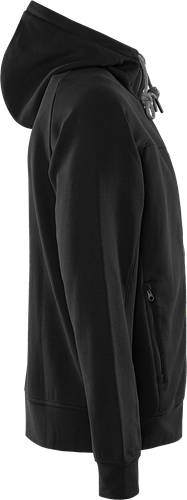 Fristads Sweatshirt-Jacke mit Kapuze 7550 GSM - Schwarz/Grau/XS 301424-996-XS