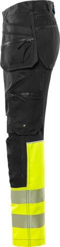 Fristads High Vis Handwerker-Stretchhose Kl 1 2906 GWM - Warnschutz-Gelb/Schwarz/C44 301441-196-C44
