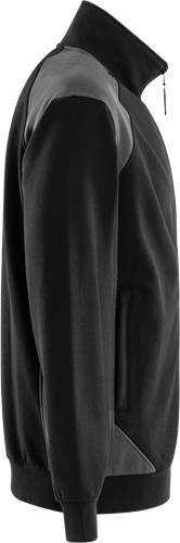 Fristads Sweatshirt-Jacke 7248 GSM - Schwarz/Grau/XL 301570-996-XL