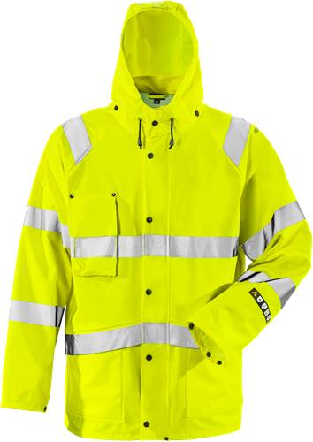 Fristads Flame High Vis Regenjacke Kl. 3 4845 RSHF - Warnschutz-Gelb/M 101038-130-M