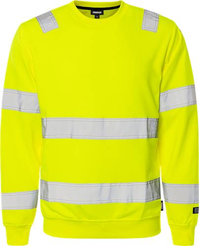 Fristads High Vis Sweatshirt Kl. 3 7446 SHV - Warnschutz-Gelb/XS 110151-130-XS
