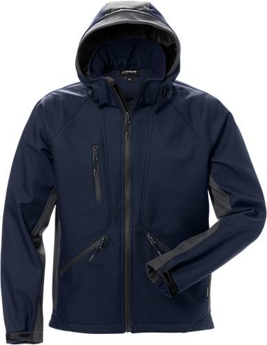 Fristads Acode Softshell-Jacke 1414 SHI - Marine/Grau/3XL 124149-586-3XL