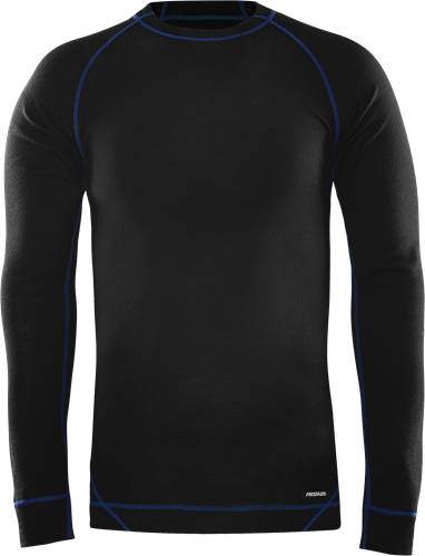 Fristads T-Shirt Merino Langarm 7517 MW - Schwarz/2XL 127442-940-2XL
