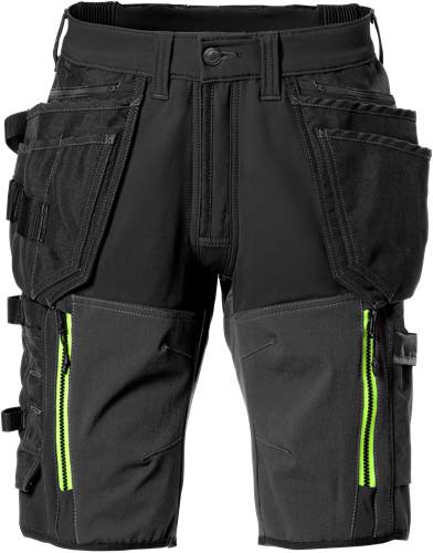 Fristads Stretch-Shorts 2567 STP - Schwarz/C44 129488-940-C44