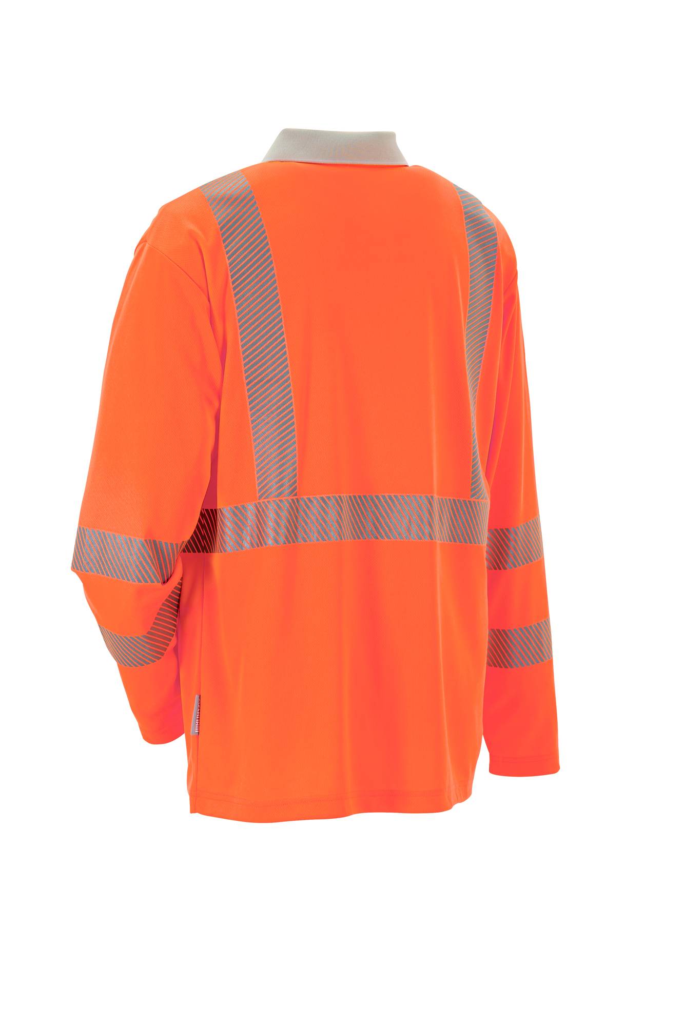 Planam Norit Warnschutz Poloshirt langarm orange/zink XXL 5895060