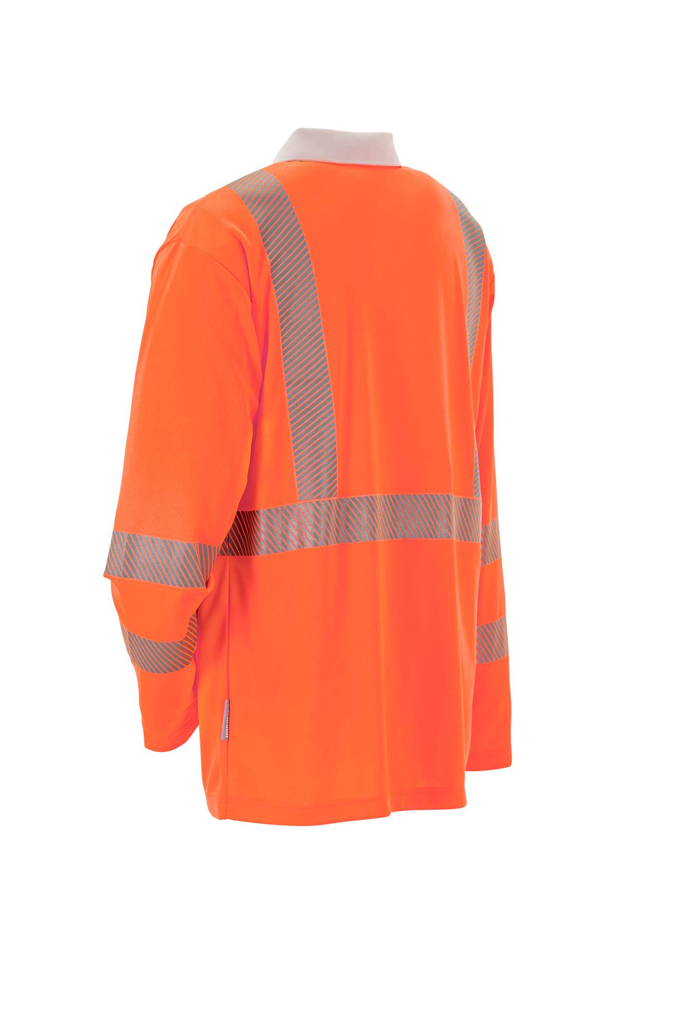 Planam Norit Warnschutz Poloshirt langarm orange/zink XXL 5895060