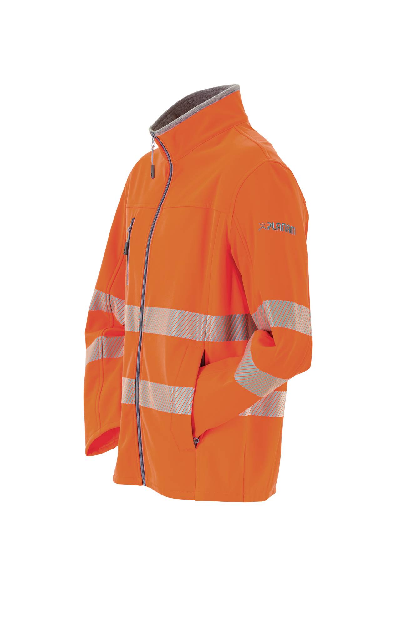 Planam Norit Warnschutz Herren Pure Softshelljacke orange 54 5910054