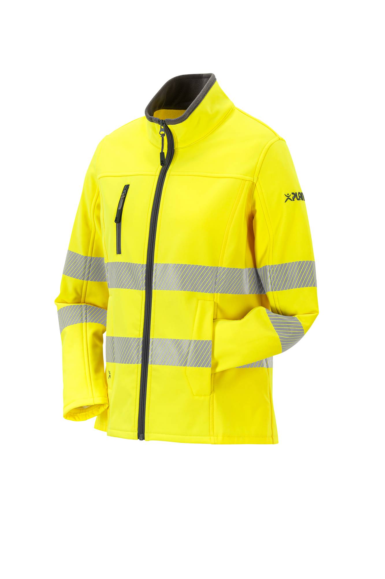 Planam Norit Warnschutz Damen Pure Softshelljacke gelb 42 5916042