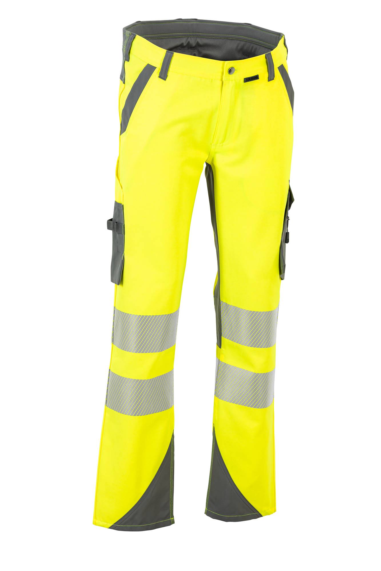 Planam Norit Warnschutz Herren Bundhose gelb/zink 54 5921054