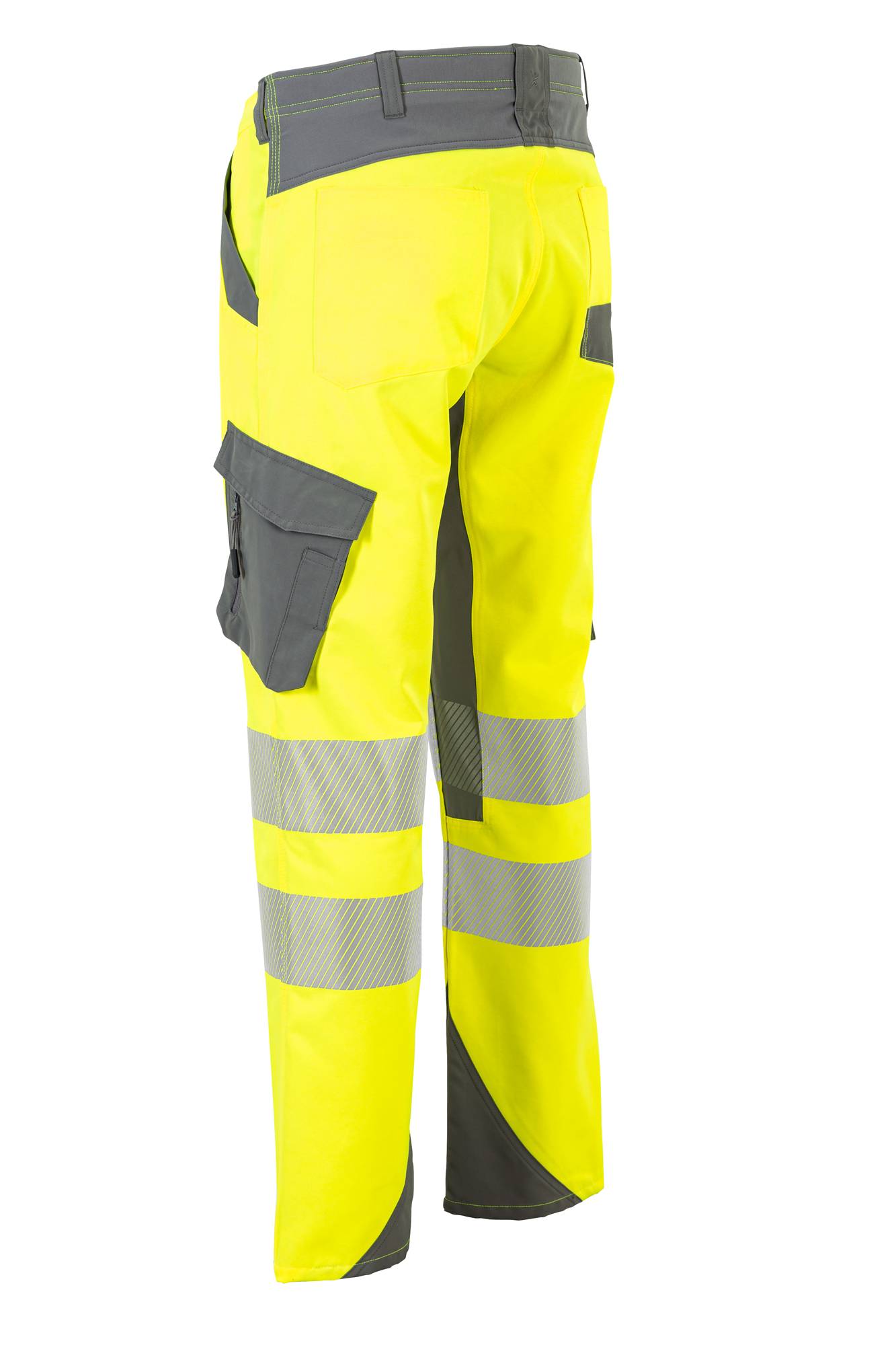 Planam Norit Warnschutz Herren Bundhose gelb/zink 54 5921054