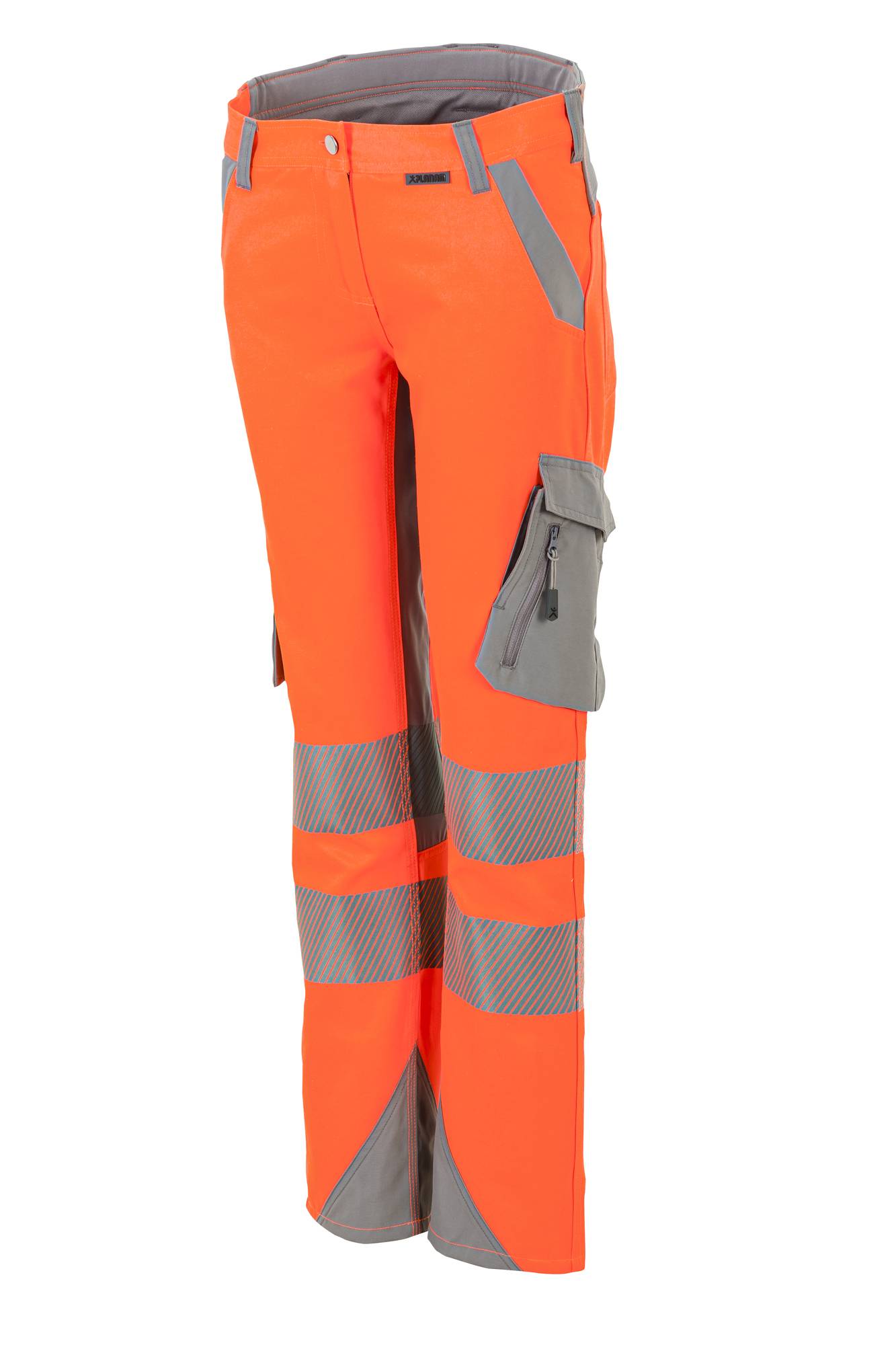 Planam Norit Warnschutz Damen Bundhose orange/zink 38 5925038