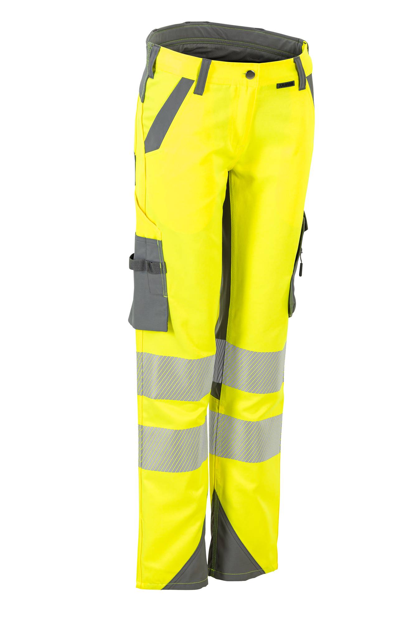 Planam Norit Warnschutz Damen Bundhose gelb/zink 40 5926040