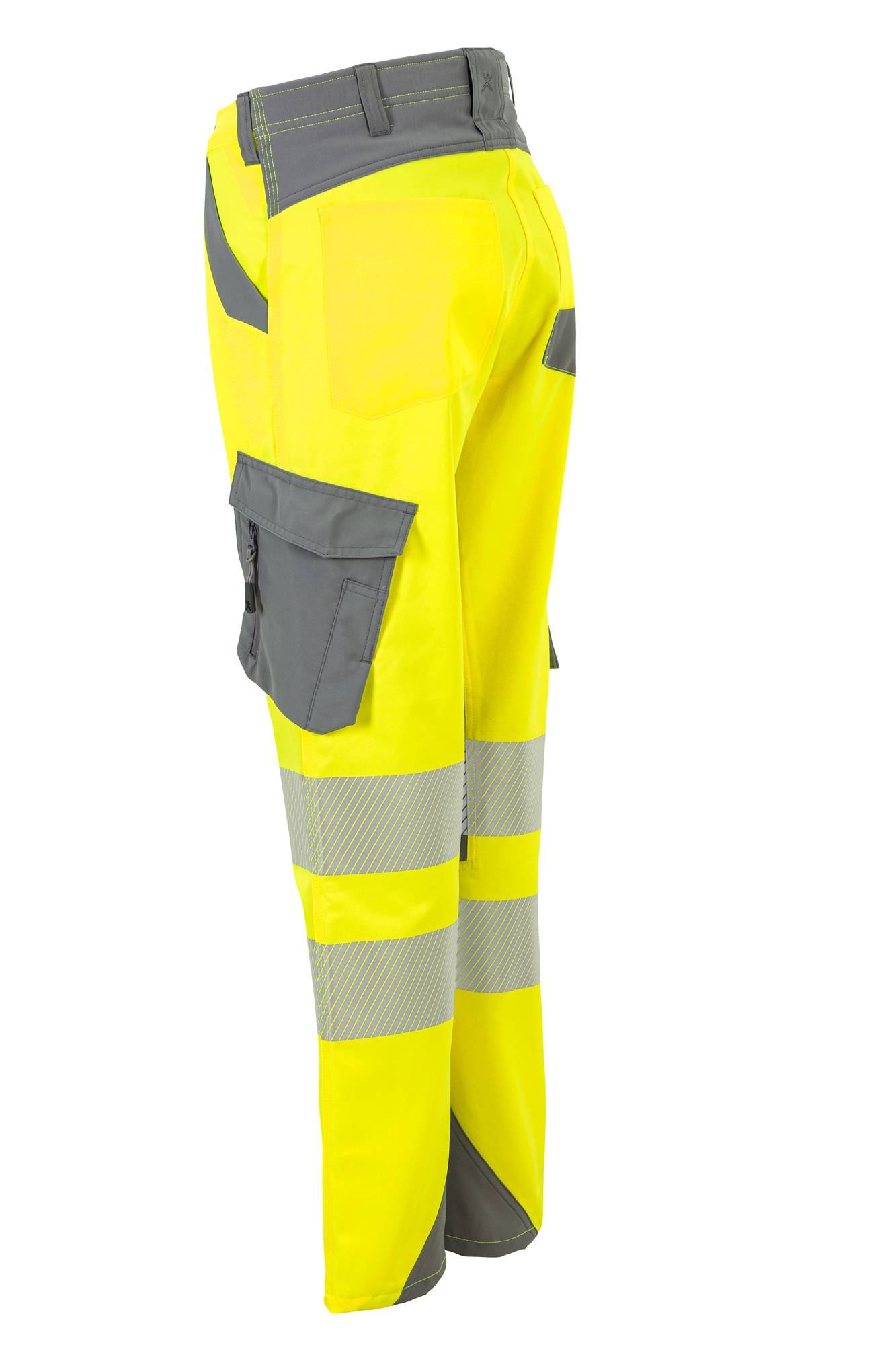 Planam Norit Warnschutz Damen Bundhose gelb/zink 50 5926050