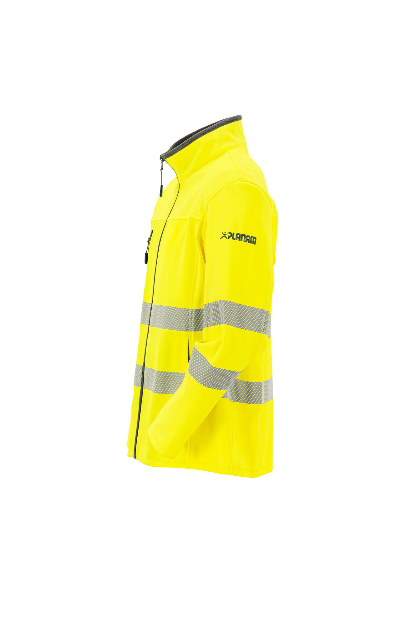 Planam Norit Warnschutz Herren Hybridjacke gelb 48 5901048