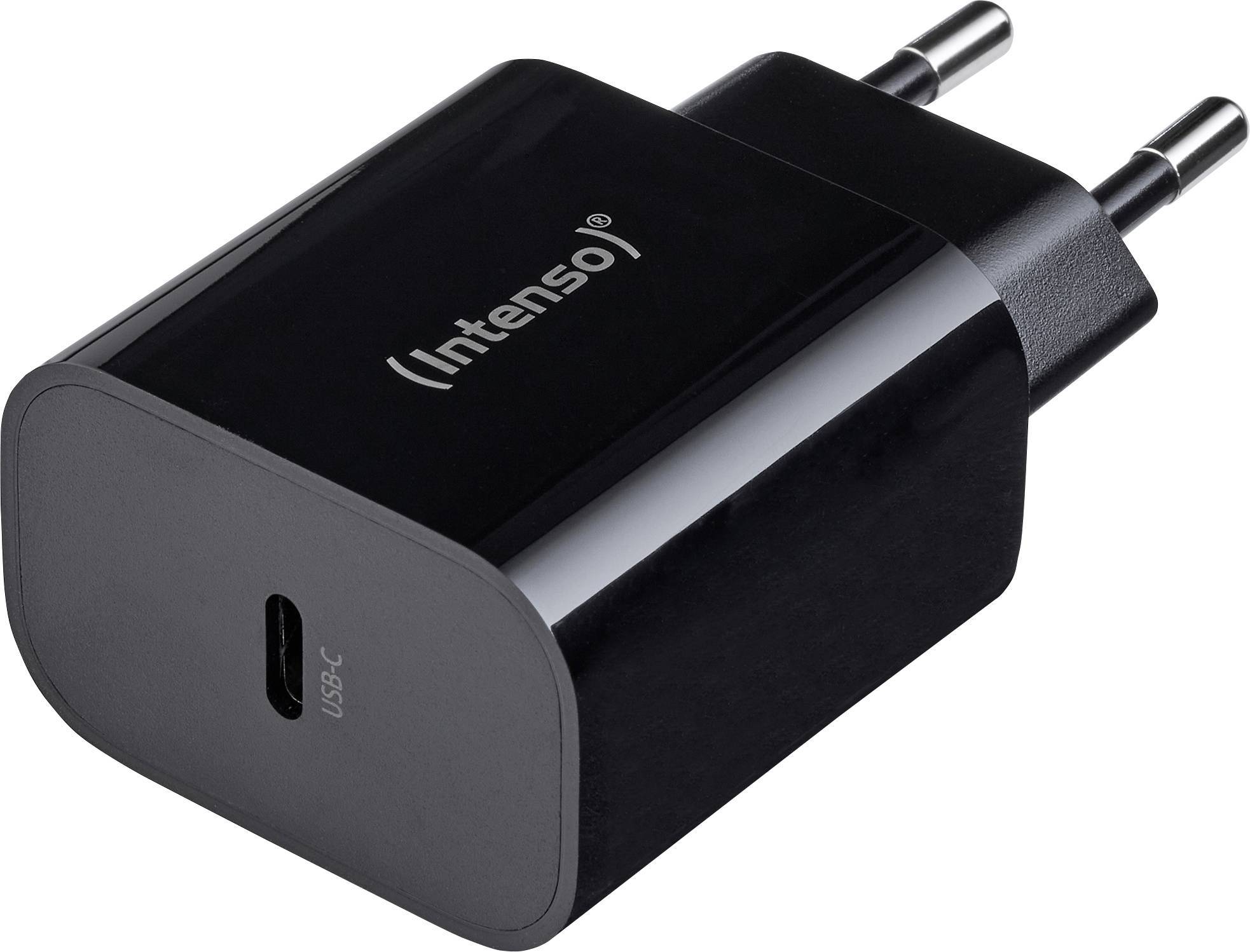 Intenso Power Adapter 1x USB-C 20W Black Multimedia-Technik Ladegerät