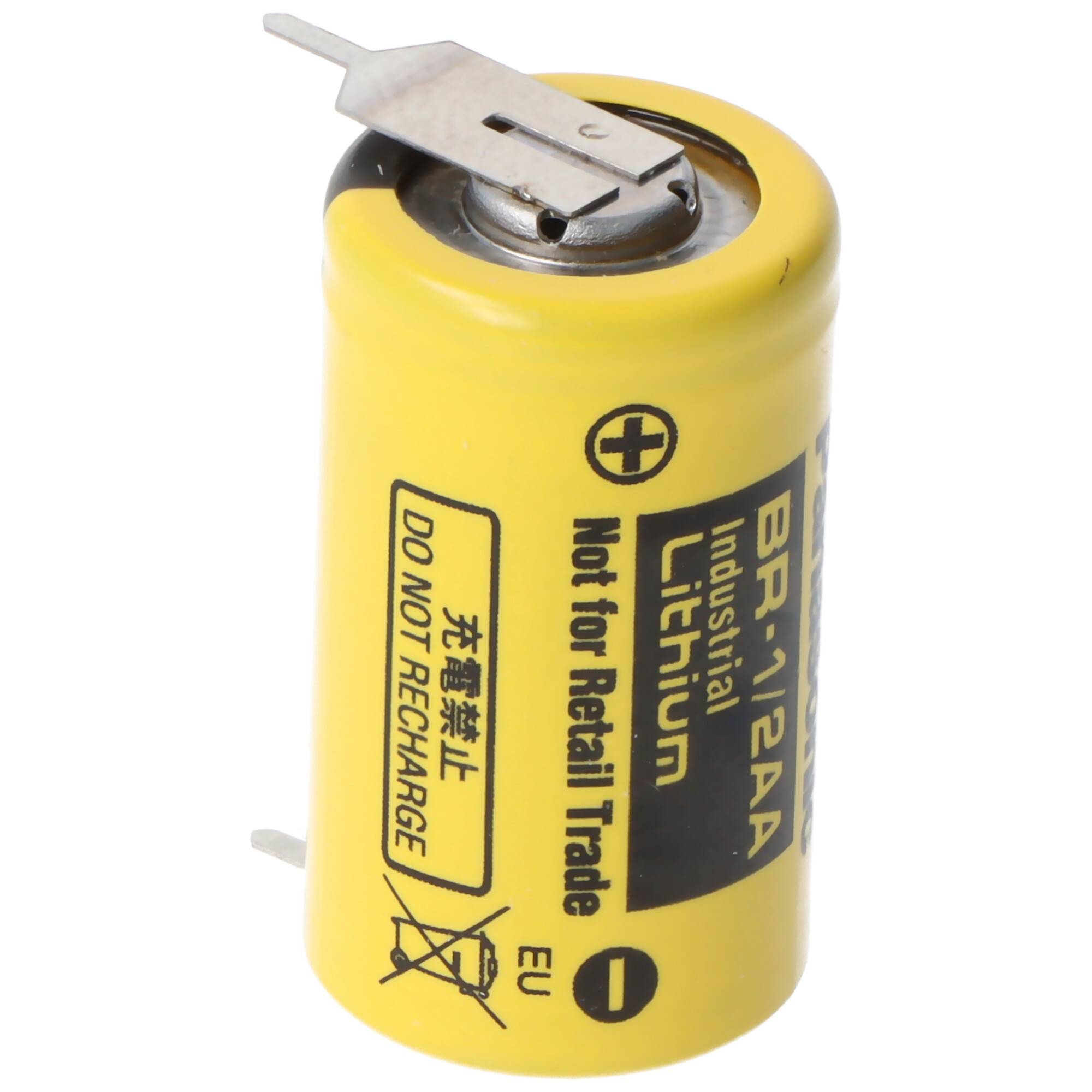 Panasonic BR-1/2AA Lithium Batterie BR- 1/2 AA 1er Print +/-