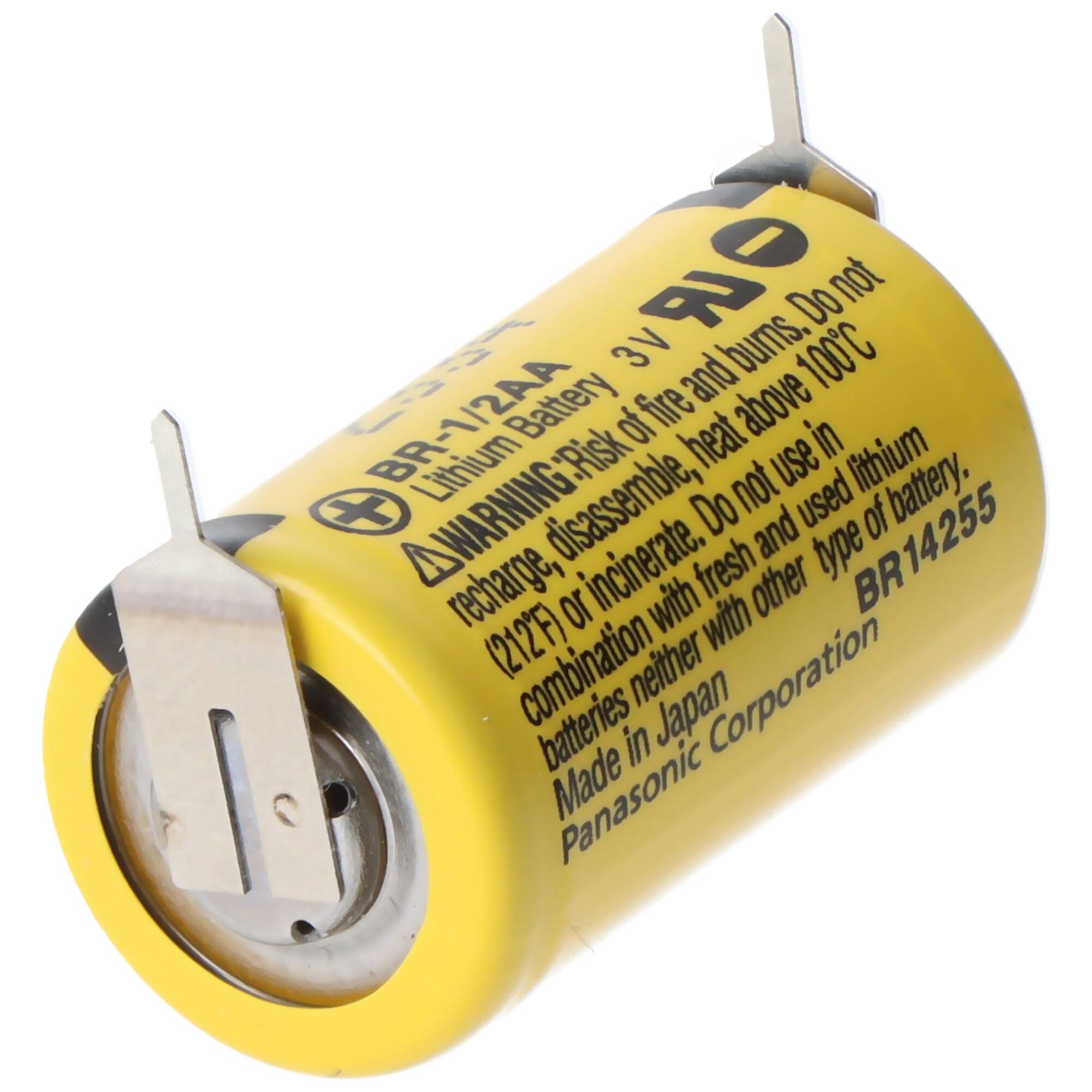 Panasonic BR-1/2AA Lithium Batterie BR- 1/2 AA 1er Print +/-