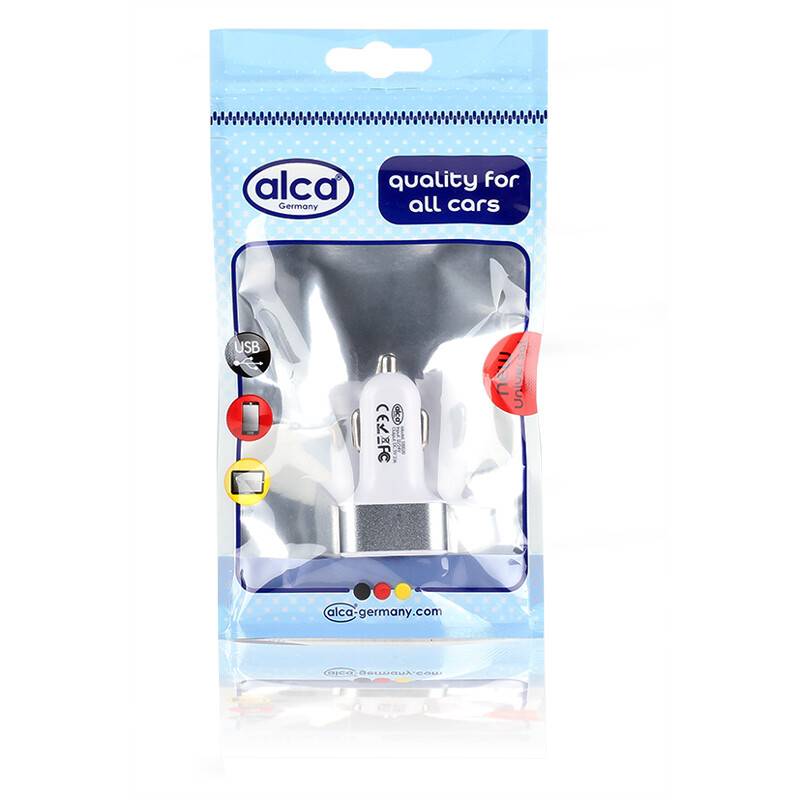 alca® USB Auto Ladegerät I 3-fach USB Adapter für Zigarettenanzünder, 12–24V Eingang, 5V Ausgang, max. 2.1A, für