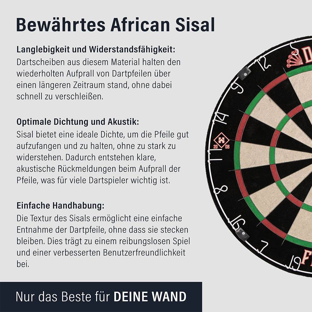 DARTSCHEIBE GOOD DARTS - Modell: Dartscheibe FINISCH Klassisch, Ausführung: mit Surround