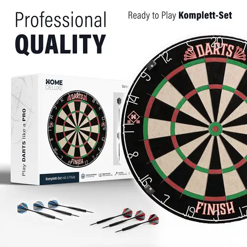 DARTSCHEIBE GOOD DARTS - Modell: Dartscheibe FINISCH Klassisch, Ausführung: mit Surround DARTSCHEIBE GOOD DARTS - Modell: Dartscheibe FINISCH Klassisch, Ausführung: mit Surround