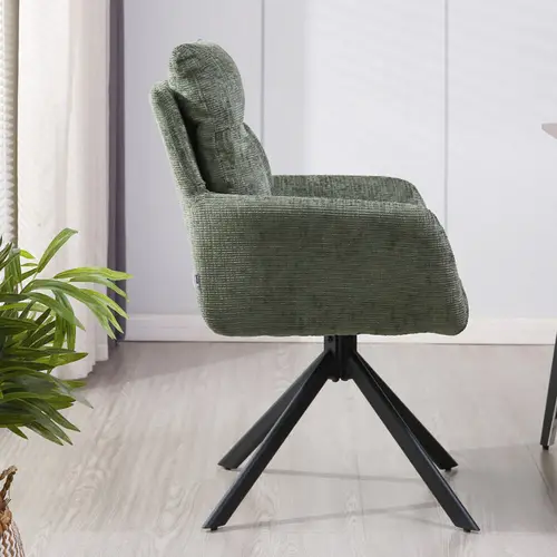 ESSZIMMERSTUHL ALUNA - Farbe: Chenille Grün, Menge: 9 ESSZIMMERSTUHL ALUNA - Farbe: Chenille Grün, Menge: 9