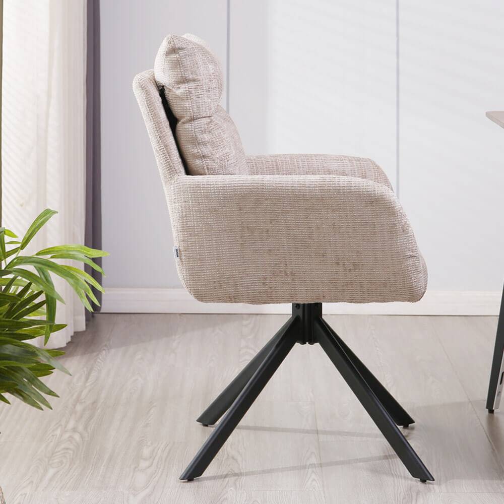 ESSZIMMERSTUHL ALUNA - Farbe: Chenille, Menge: 9