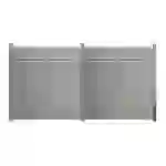 SICHTSCHUTZZAUN ALIRA - Farbe: Dunkelgrau, Ausführung: 2 x Element + 3 x Pfosten SICHTSCHUTZZAUN ALIRA - Farbe: Dunkelgrau, Ausführung: 2 x Element + 3 x Pfosten