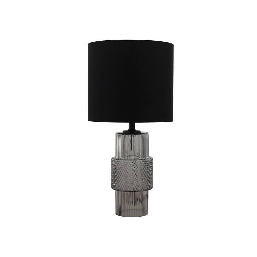 TISCHLAMPE YUKI - Ausführung: Große Tischlampe, Farbe: Rauchgrau