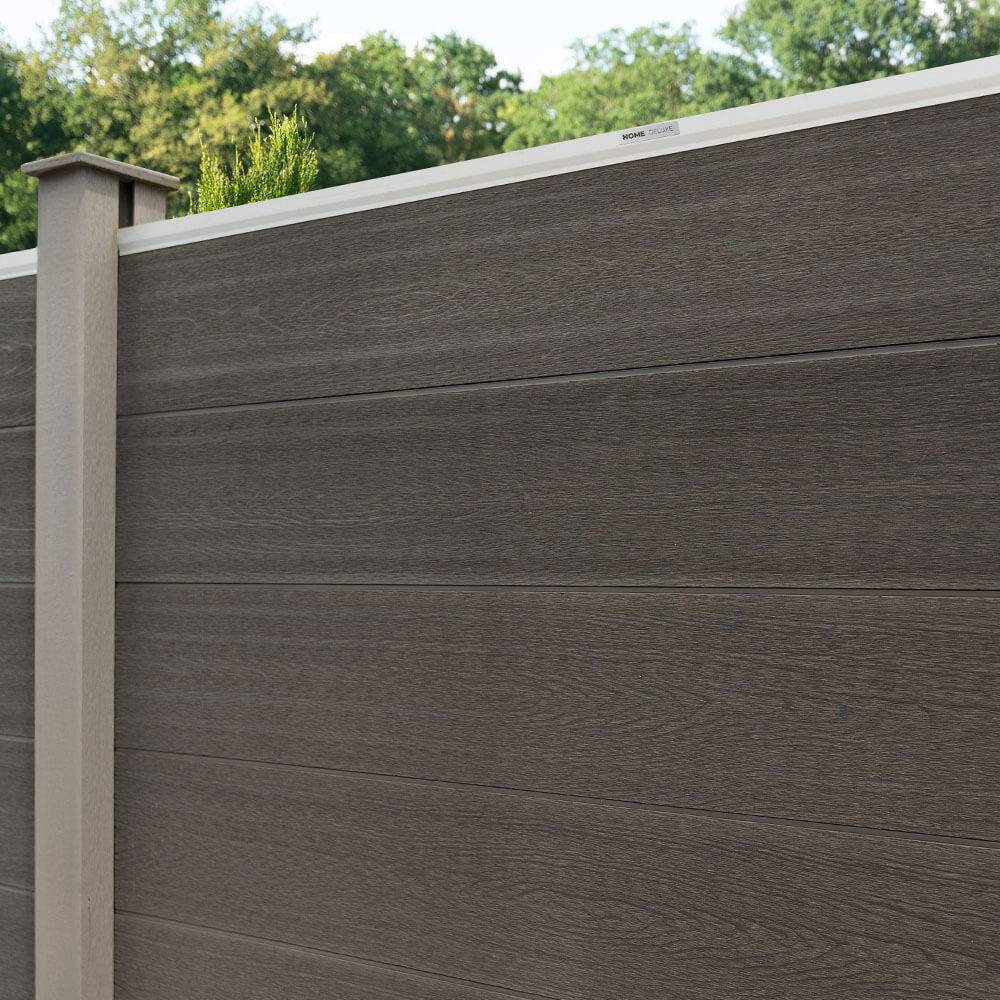 SICHTSCHUTZZAUN CALLADO - Ausführung: 2 x Element + 3 x Pfosten, Schrägelement: ohne Schrägelement