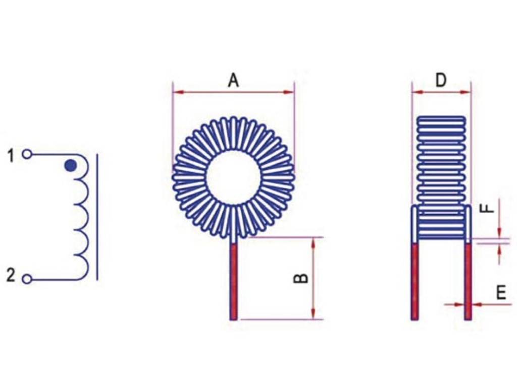 ENTSTÖRDROSSEL 100µH 55mohm - 5A