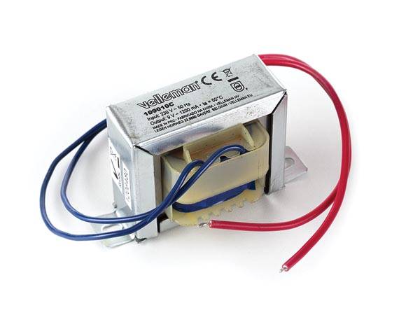 TRANSFORMATOR, OFFENE BAUART 10.8 VA 1 x 9 V~ 1200 mA max.