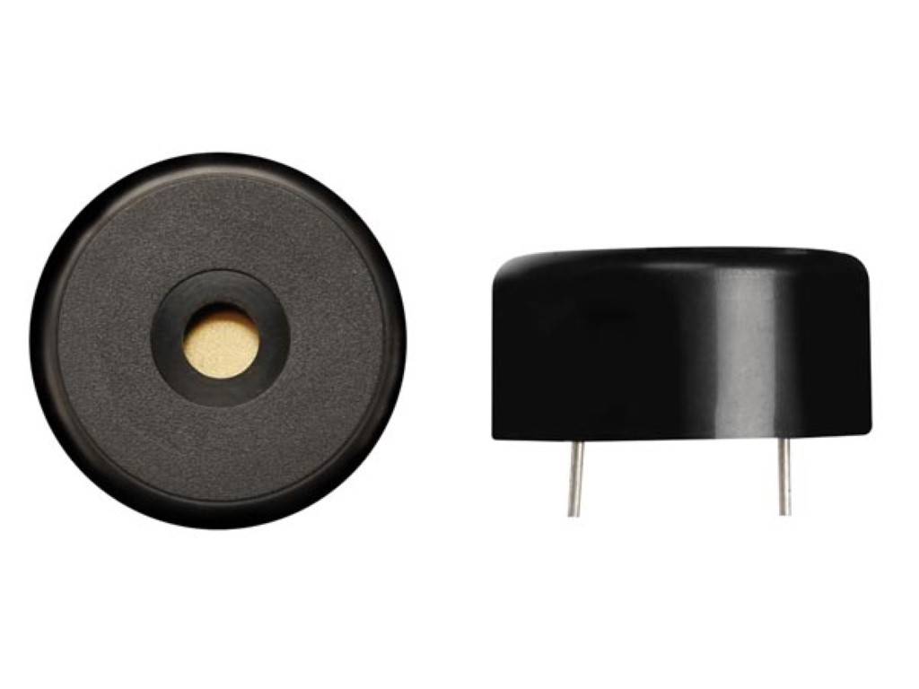 PIEZO-SUMMER 3 - 20 VDC - ø 30.2mm - HÖHE 15 mm - PITCH 17.5 mm