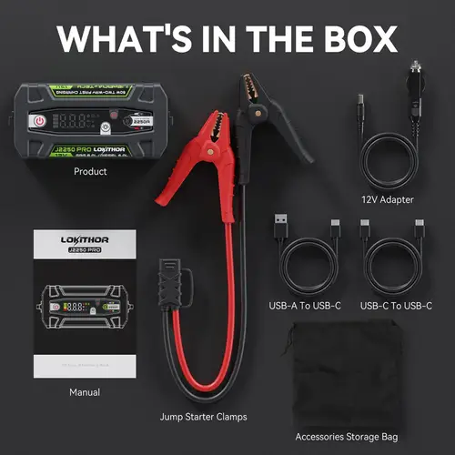 Lokithor J2250 PRO Jumpstarter 12V 2250A LiFePO4 Lokithor J2250 PRO Jumpstarter 12V 2250A LiFePO4