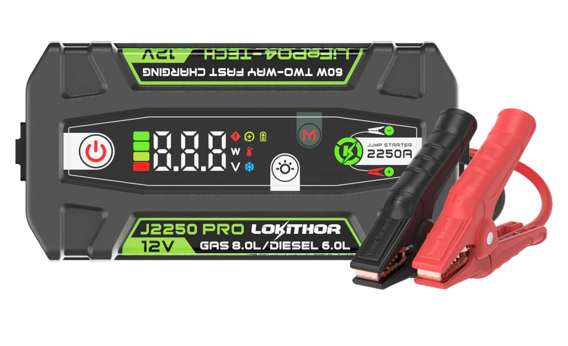 Lokithor J2250 PRO Jumpstarter 12V 2250A LiFePO4