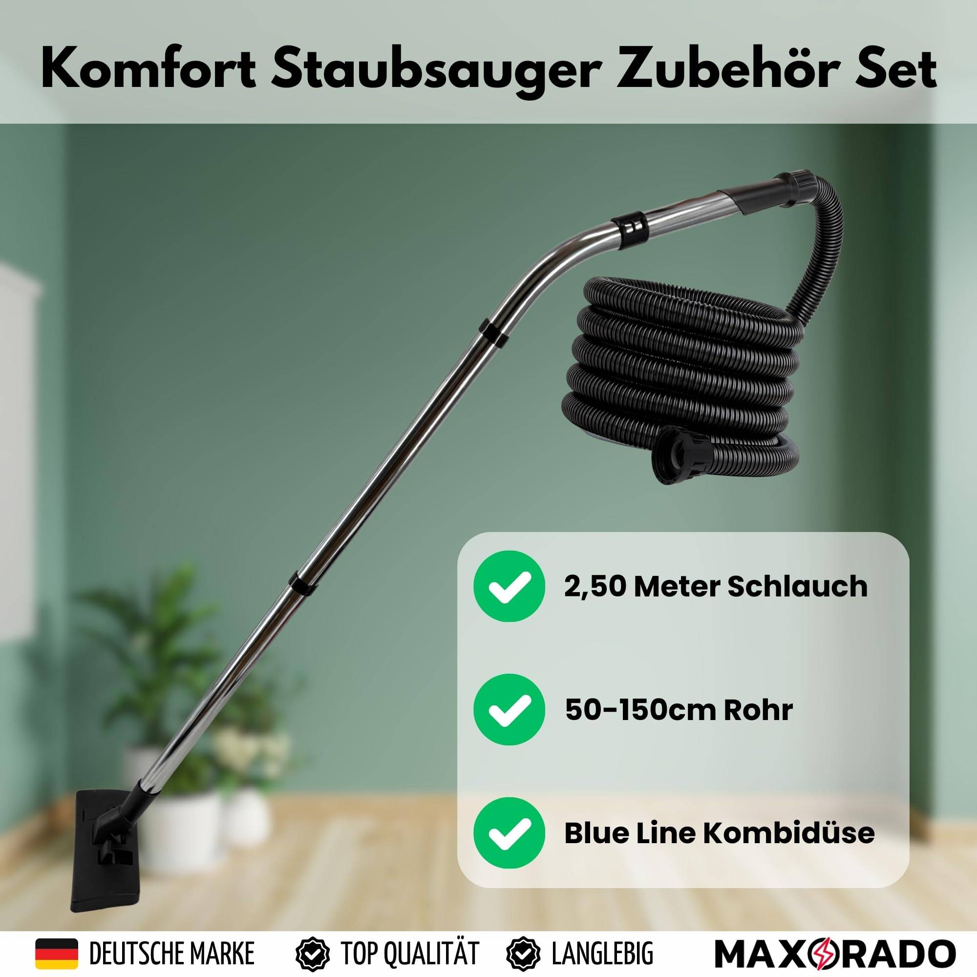 Bodendüse + Schlauch + Staubsaugerrohr Ersatzteile Set für Numatic Henry Hetty James Basil David Edward George I Staubsauger Rohr 32mm Ersatzteil HV