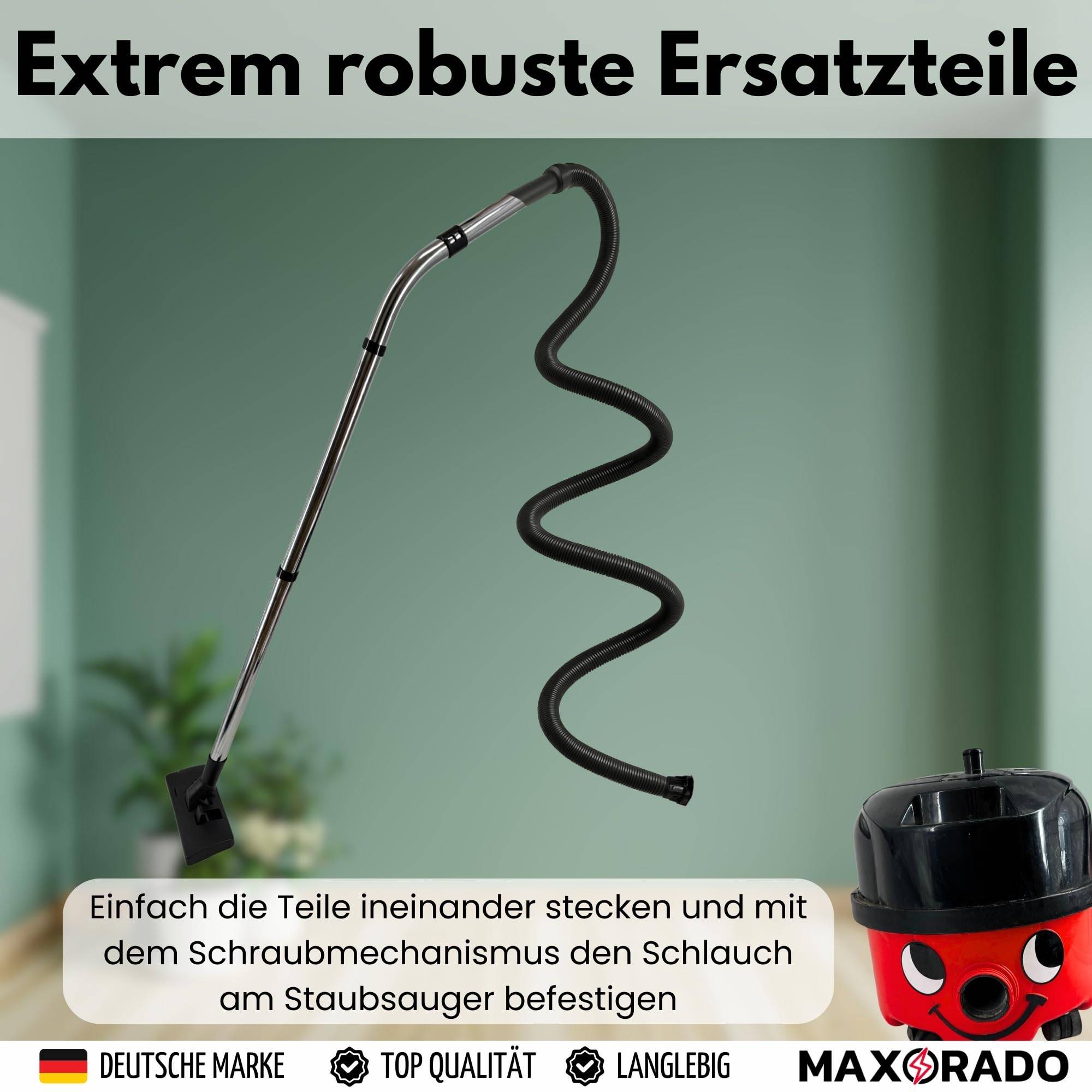 Bodendüse + Schlauch + Staubsaugerrohr Ersatzteile Set für Numatic Henry Hetty James Basil David Edward George I Staubsauger Rohr 32mm Ersatzteil HV