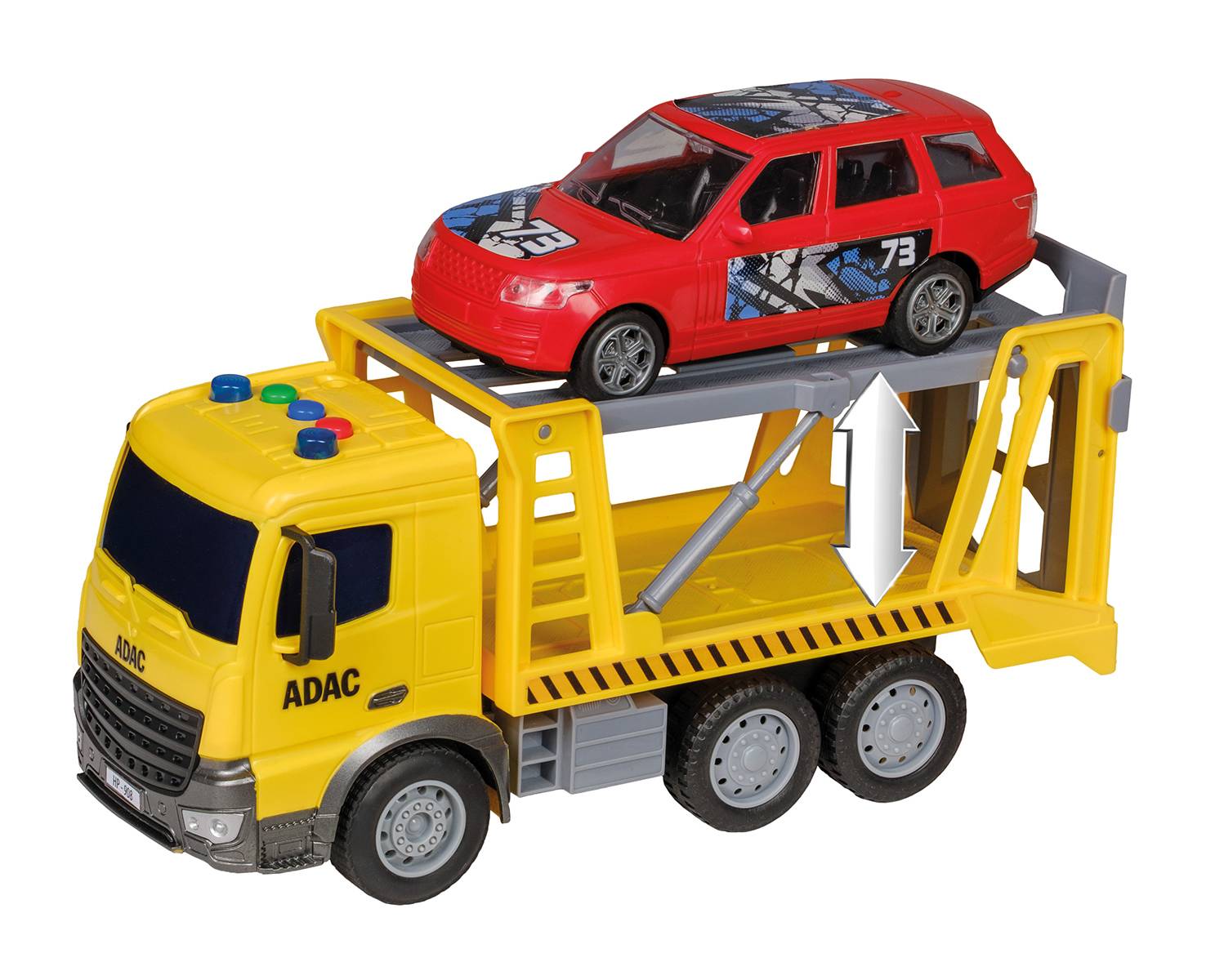 Happy People ADAC Abschleppfahrzeug mit Auto Licht Sound 24cm Spielzeug Set