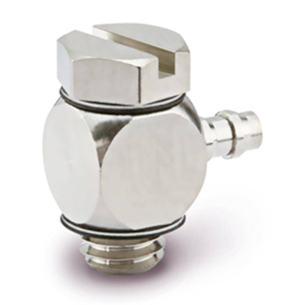 SMC Einschraubwinkel mit Schlauchtülle MS-5ALHU-4 - Edelstahl - Schlauch-Innen-Ø 2,5 mm - bis 1.0 MPa - Preis per Stück